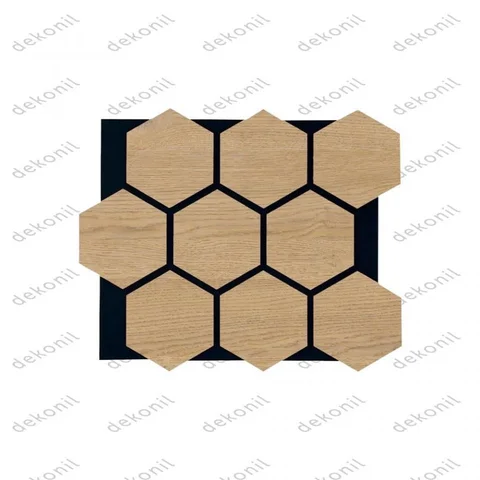 Шестоъгълен акустичен панел HEX7 · Karina · 65 × 80 cm · DP - AKS - HEX7 -  KARINA 65* 80 cm