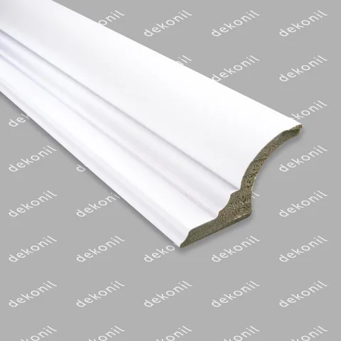 Декоративен перваз · TOKYO DTK7040 · Бяло · 7 × 240 cm · MRS - DTK7040 - TOKYO KARTONPİER 7 CM